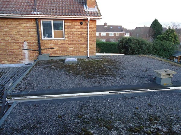 GRP roof before
