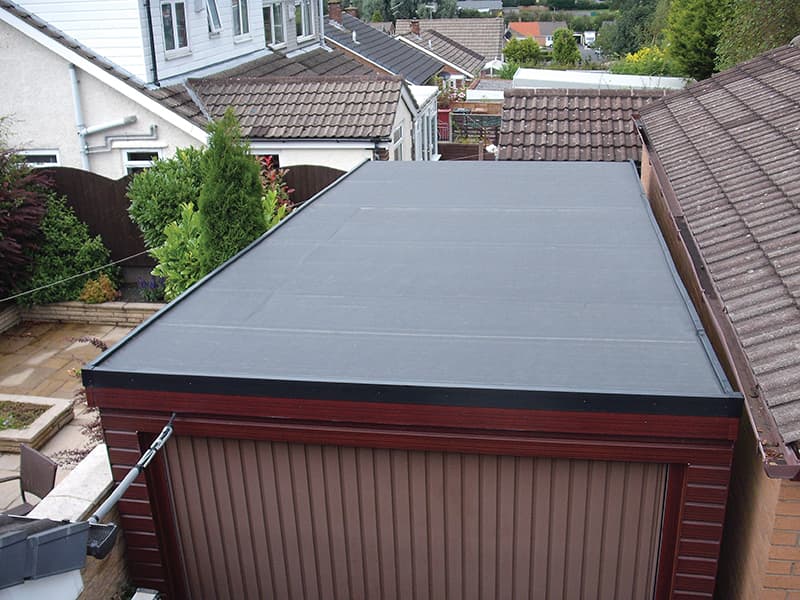 Flat roof completed