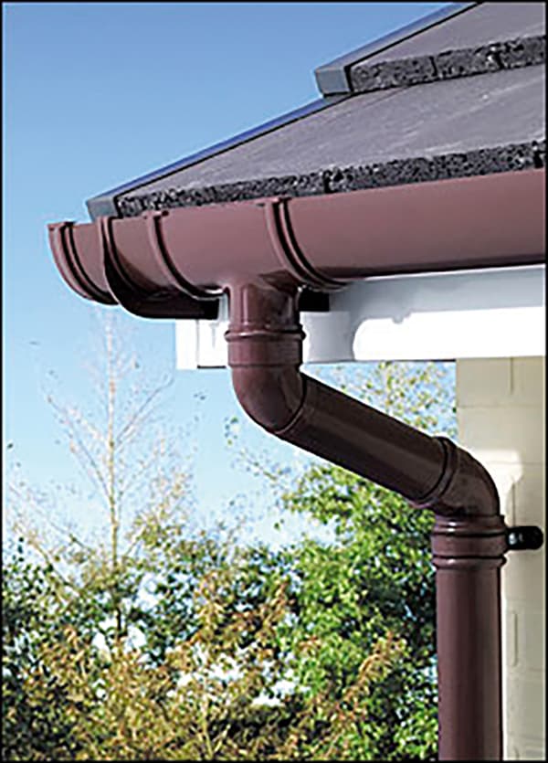 Brown guttering